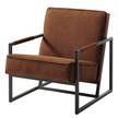 Sessel Rhode Antiklederlook - Mittelbraun