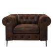 Sessel Cayley Antiklederlook - Braun