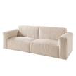 Polstergarnitur 3-2 LORALAI Cord - Cordstoff Lola: Creme