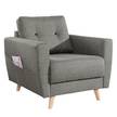 Sessel SOLA Webstoff Luba: Grau