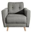 Sessel SOLA Webstoff Luba: Grau