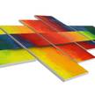 Bild Facets of a Rainbow Multicolor - Textil - Massivholz - 210 x 80 x 2 cm
