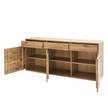 Dressoir Ristiina II deels massief eikenhout - Bianco eikenhout/Bianco eikenhouten look