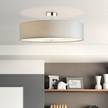 Plafondlamp Andria Textielmix/staal - 3 lichtbronnen