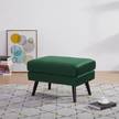 Gestoffeerde hocker Limeri Velours Criada: Donkergroen