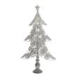 Dekofigur Metallbaum Aluminium - Silber