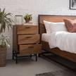 Comodino GRASBY - Altezza 76 cm marrone