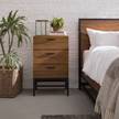 Comodino GRASBY - Altezza 76 cm marrone