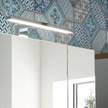 Salle de bain 4 éléments Pescara II Blanc / Imitation chêne de Navarre