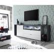 Tv-meubel Batchelor Wit/antracietkleurig - Hoogte: 60 cm