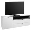 Tv-meubel Batchelor Wit/antracietkleurig - Hoogte: 60 cm