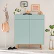 Mobile scarpiera con 2 cassetti LINDHOLM Verde menta