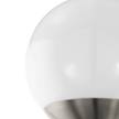 LED-wandlamp Nisia polycarbonaat / roestvrij staal - 1 lichtbron