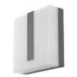 LED-Wandleuchte Torazza Polycarbonat / Stahl - 1-flammig