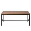 Esstisch GRASBY Altholz Pinie / Metall - Pinie Dunkel / Schwarz
