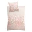 Mako-Satin-Bettwäsche Fiorello Baumwollstoff - Beige - 155 x 220 cm + Kissen 80 x 80 cm