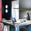 LED-hanglamp Lento II aluminium / massief rubberboomhout - 1 lichtbron