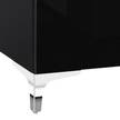 TV-Lowboard Shino II Glas Schwarz / Schwarz