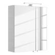 Spiegelkast Quickset 936 I Incl. verlichting - witte eikenhouten look/chroomkleurig