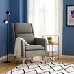 Sessel Goor Webstoff - Grau - Grau