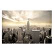 Bild Manhattan Dawn I Leinwand /  Massivholz Fichte - Mehrfarbig - 120 x 80 cm