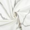 Rideau Paul Coton biologique - Blanc / Gris clair