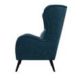 Sessel Pillig Samt - Marineblau - Ohne Hocker
