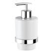 Seifenspender Turbo-Loc Quadro Edelstahl rostfrei - Chrom / Weiß