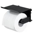 Toilettenpapierhalter Classic Plus II Stahl - Schwarz