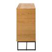 Buffet Nozza I Placage en bois véritable - Chêne / Noir