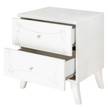 Table de chevet Olema Blanc - Bois manufacturé - 51 x 56 x 39 cm