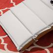 Tuinligstoel Sunda massief acaciahout/polyester - Wit