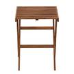 Set da balcone Mimo II (3 pezzi) Acacia massello - Marrone/Grigio