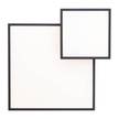 LED-plafondlamp Bility II plexiglas/aluminium - 1 lichtbron - Zwart