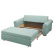 Canapé convertible Latina Country Deluxe Tissage à plat - Bleu pastel - Largeur : 165 cm