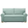 Canapé convertible Latina Country Deluxe Tissage à plat - Bleu pastel - Largeur : 165 cm