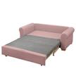 Schlafsofa Latina Country Deluxe Webstoff - Mauve - Breite: 165 cm