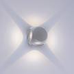 LED-wandlamp Carlo I aluminium - 4 lichtbronnen