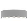LED-wandlamp Carlo II aluminiumkleurig - Aantal lichtbronnen: 10