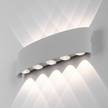 LED-wandlamp Carlo II aluminiumkleurig - Aantal lichtbronnen: 10