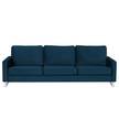 Canapé Radon I (3-places) Velours Ravi: Bleu marine