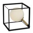 LED-Tischleuchte Cadre Milchglas / Aluminium - 1-flammig