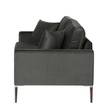 3-Sitzer Sofa Sauvo Samt - Samt Ravi: Anthrazit