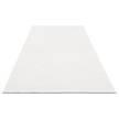 Laagpolig vloerkleed Supersoft geweven stof - Gebroken wit - 80 x 150 cm