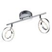 LED-Deckenleuchte Prater II Chrom - 2-flammig