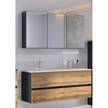 Armoire de toilette Tira Éclairage inclus - Graphite - Largeur : 120 cm
