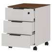 Büroset Ancona II (2-teilig) Metall - Kaschmir / Nussbaum Dekor