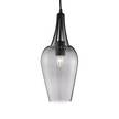 Hanglamp Whisk glas / staal - 1 lichtbron