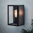 Wandlamp Pelham glas/aluminium - 1 lichtbron