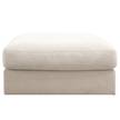Polsterhocker Dixwell Big Webstoff Palila: Hellgrau